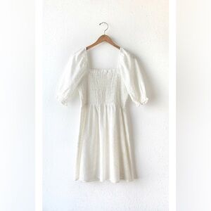 Gia Embroidered Eyelet Mini Dress • Size S• New with Tags🎉